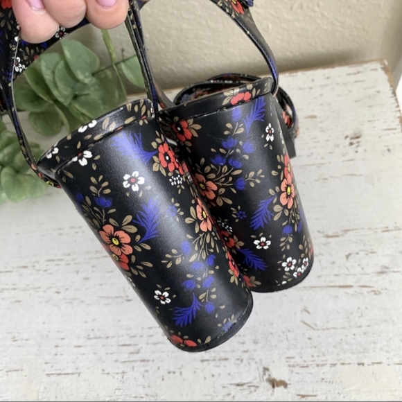Nine West Funkyo Floral Platform Heels Sandals - Picture 3 of 4